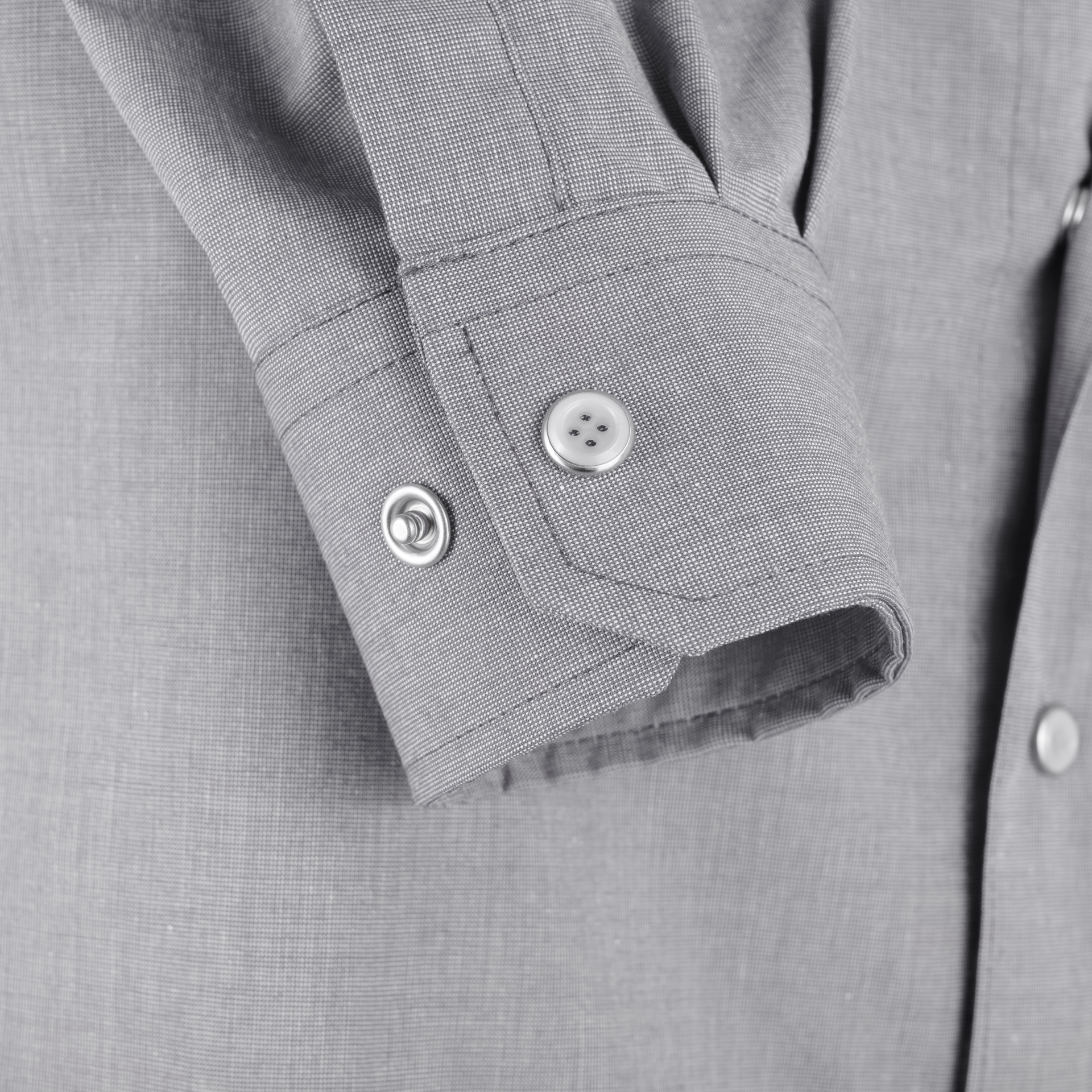 CONCEPT Hemd langarm, meliert für Herren